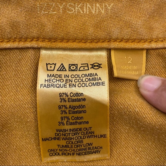 Michael Michael Kors Izzy Skinny Jeans Rust Maple Leaf Cotton Mid Rise 12 - Picture 5 of 17